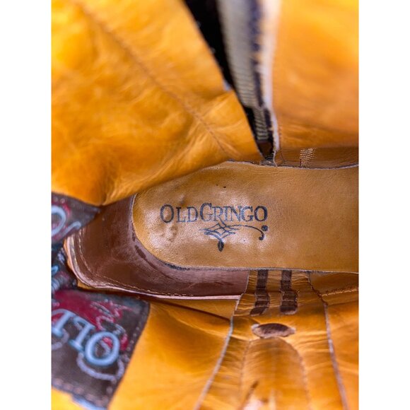 Old Gringo Polo Chale Boots Size 10B Zipper Leather SEE PHOTOS - Picture 6 of 10